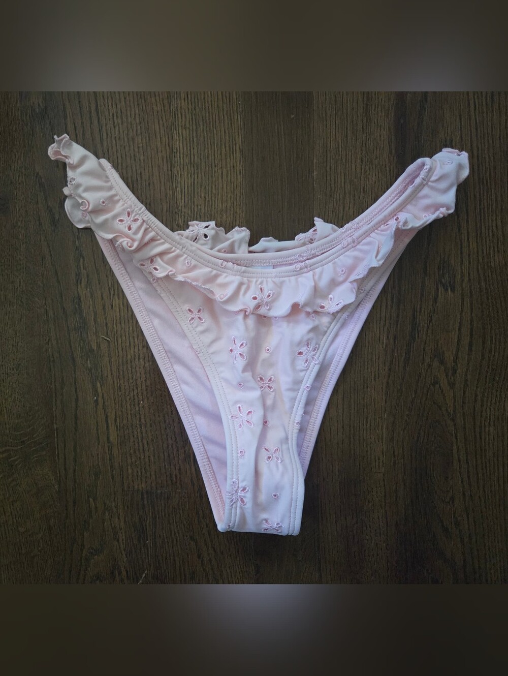 New Wild Fable Womens Small 4/6 Pink Lace Bikini Swim Bottoms
